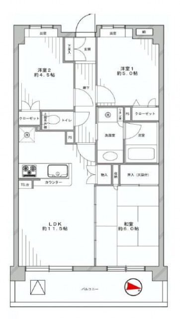 日神パレステージ千歳烏山　間取り