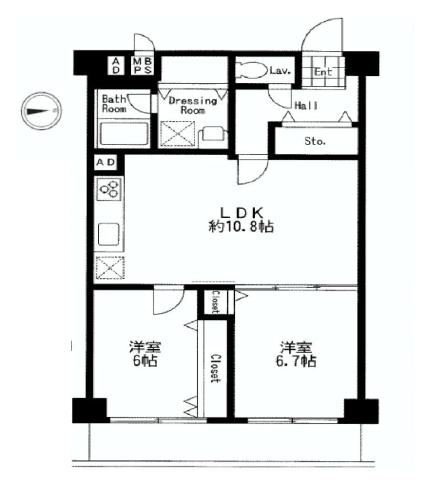 コートハウス東品川　間取り