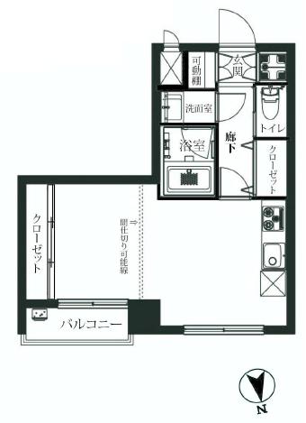 マンションフロイント麻布　間取り図