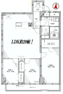 グリーンキャピタル広尾　間取り