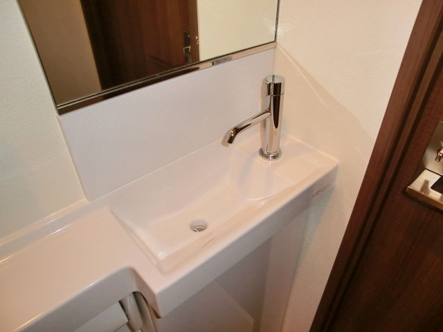 手洗いカウンターも設置されています