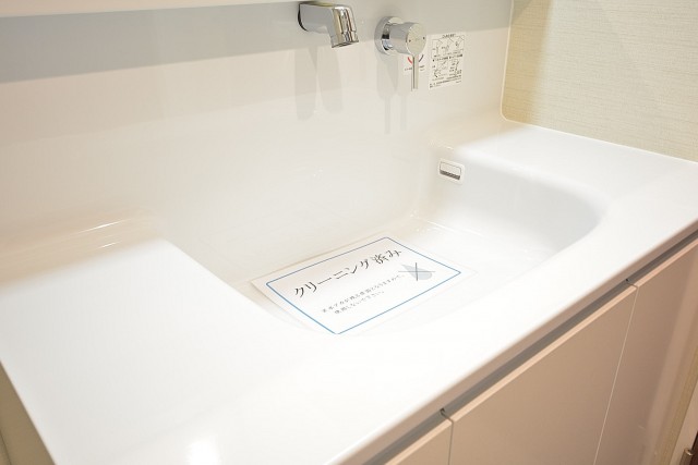 朝日白山マンション　カウンター一体型洗面ボウル