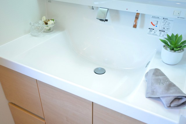 松濤ハウス　カウンター一体型洗面ボウル