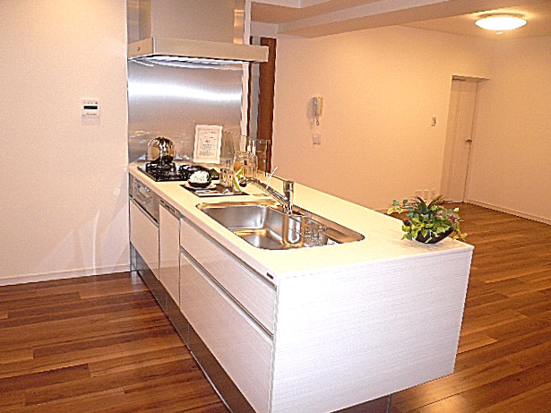 グリーンキャピタル広尾　高級感あるシステムキッチン