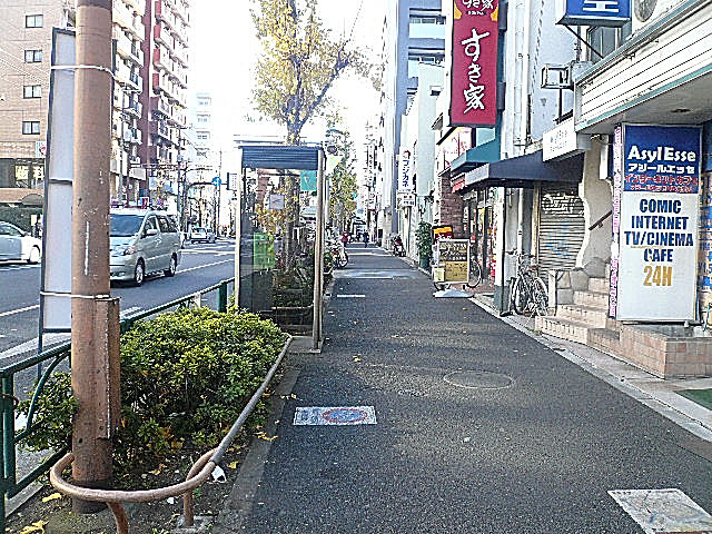 柿の木坂スカイマンション　マンションまでの道のり