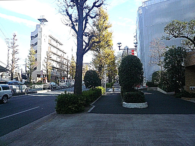 柿の木坂スカイマンション　マンションまでの道のり