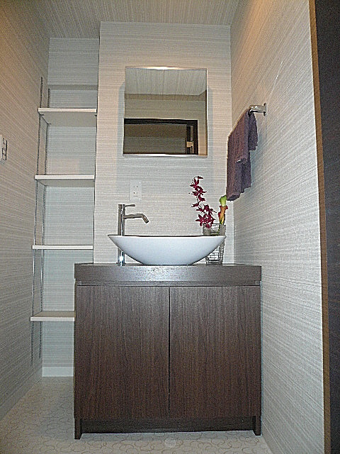 洗面化粧台+収納棚