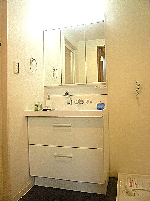 シャンボール柿の木坂　洗面化粧台です。