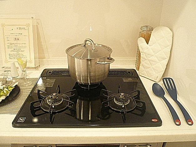キッチン　3口コンロです。
