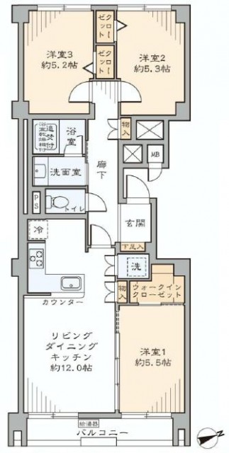 ストークマンション三田　間取り図
