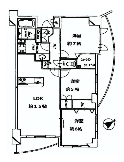 ジェイパーク尾山台Ⅱ　間取り
