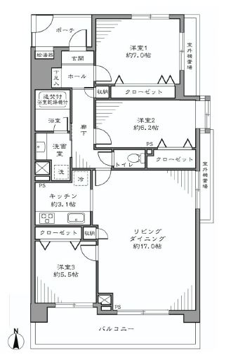 クレッセント東品川　間取り