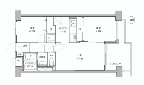 トキワパレス　間取り1109