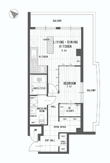 ベル・パークシティ西新宿　間取り