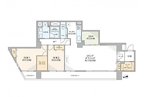 ビラハイツ北の丸　間取り図