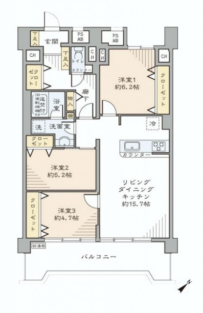大塚台ハイツ　間取り
