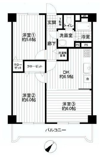 グランテラッセ西早稲田　間取り図