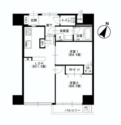 グローリア後楽園　間取り