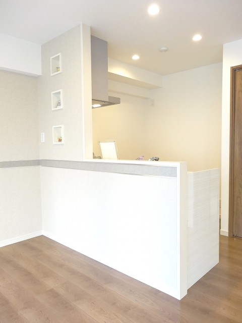 第1恵比寿マンション　オープンスタイルのキッチン