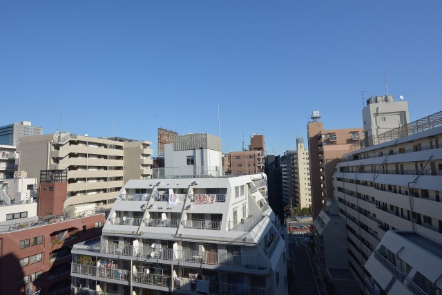 浜町グランドハイツ　玄関前からの眺望