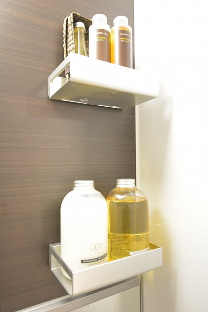 光建ハイムブリリアンス日本橋浜町四番館　バスグッズの置場に・・・