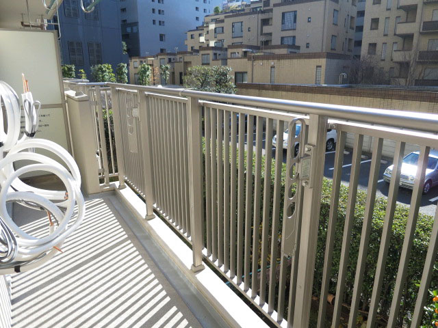 南向きのバルコニー