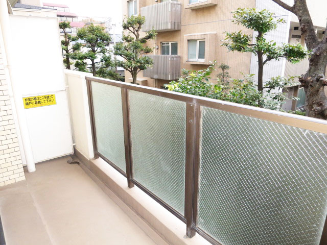 南西向きのバルコニー