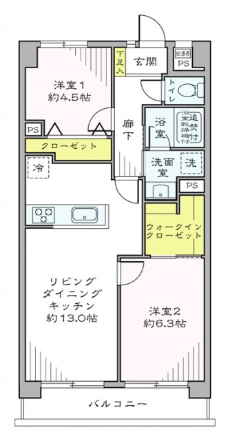 ライオンズマンション千石　間取り