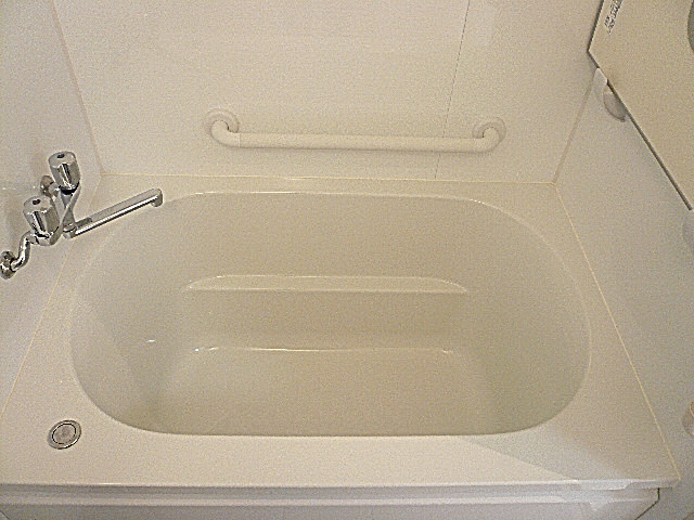 手すりもある浴槽です。