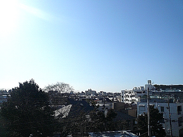 4階からの眺望です。