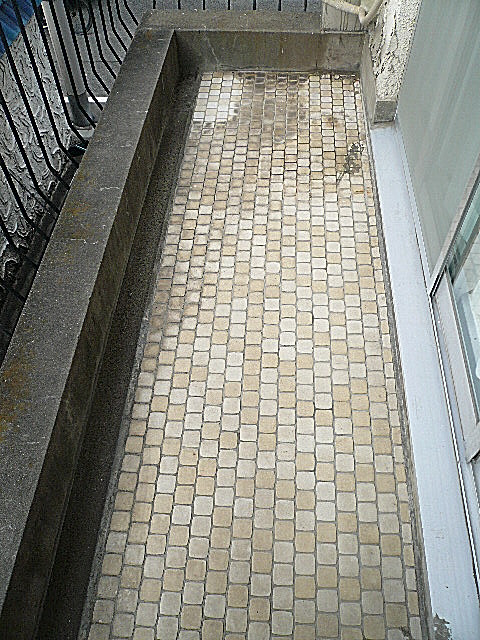 南向きバルコニー。