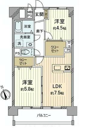 柿の木坂パレス　間取り