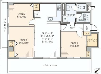 藤和用賀コープ　間取り