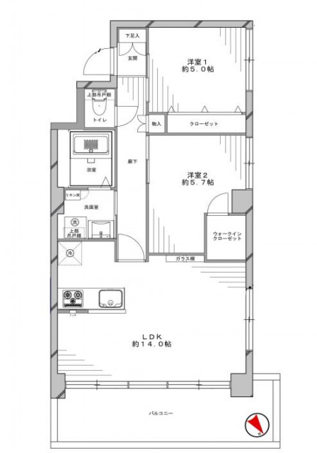 第1恵比寿マンション　間取り