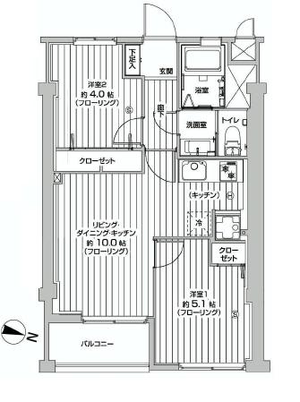 駒沢コーポラス　間取り307