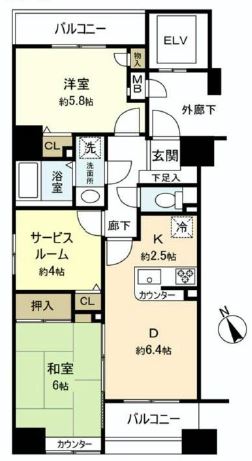 パークステージ茅場町　間取図