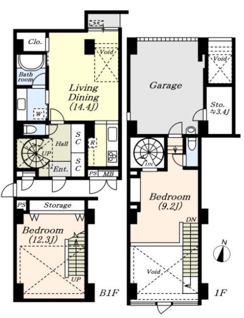 グラントレゾール広尾　間取図