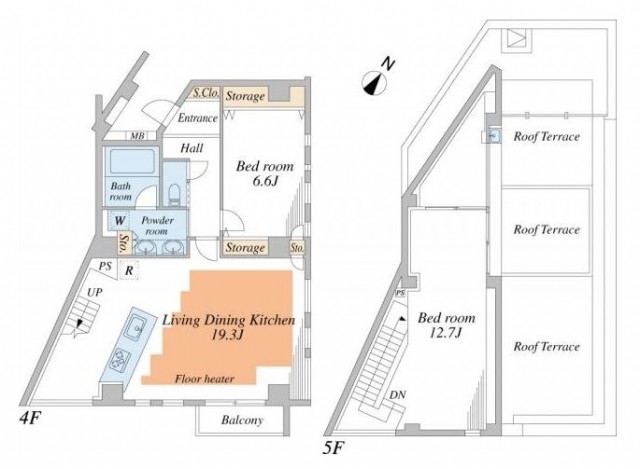 グラントレゾール広尾　間取図