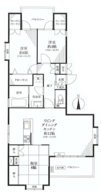 セントラルハイツ　間取り601