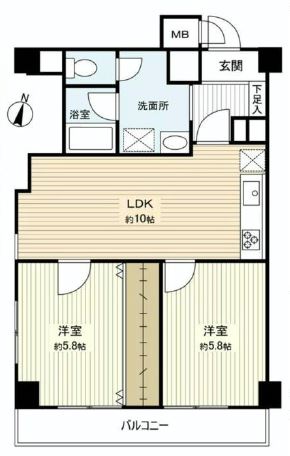 シャルマンコーポ清雅　間取図