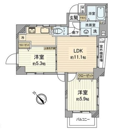 スカーラ四谷　間取図