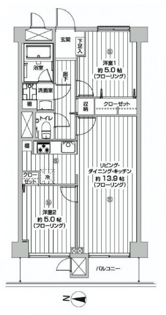 DIKマンション五反田　間取り図