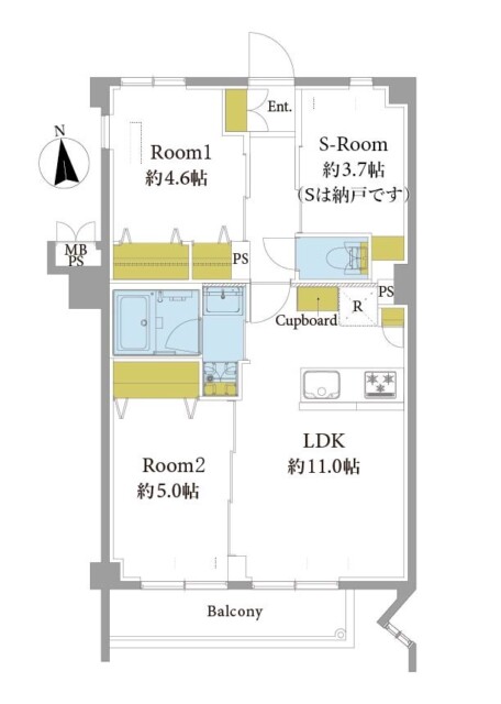ロイヤルパレス東中野　間取り図