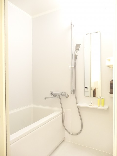 追い炊き機能付きのバスルーム