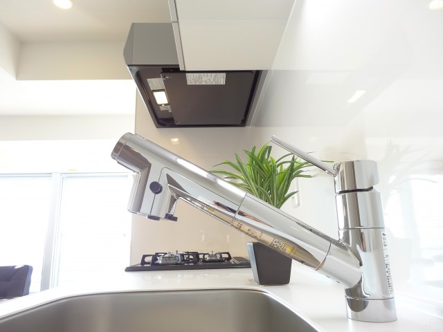 水栓に浄水器付き