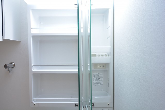 セイワパラシオン笹塚　鏡の裏は一面収納