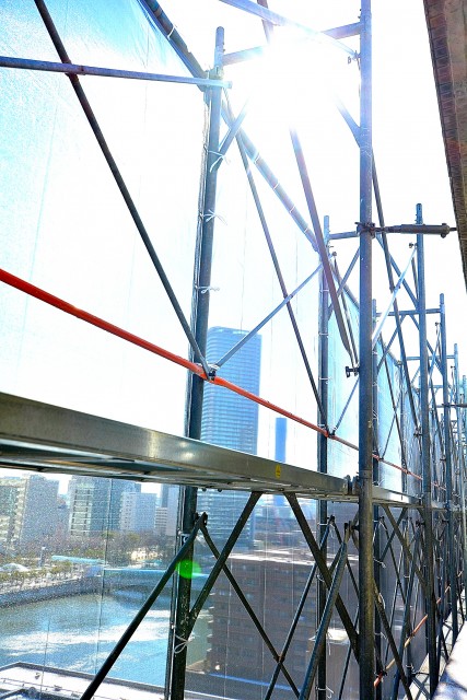 月島四丁目住宅　バルコニー