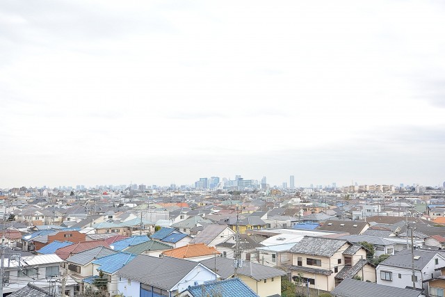 セントラルハイツ　廊下からの眺望