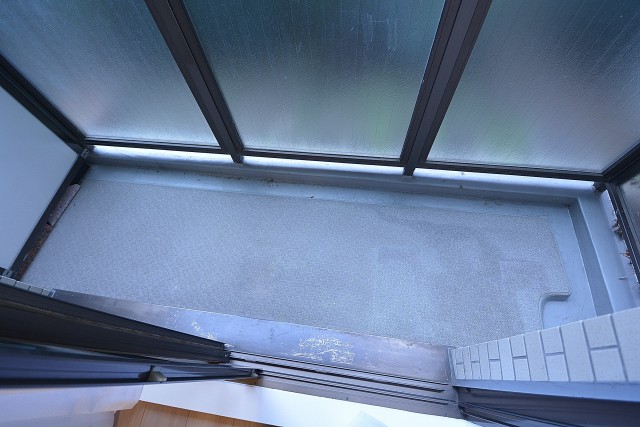 約5.6畳の洋室側のバルコニー