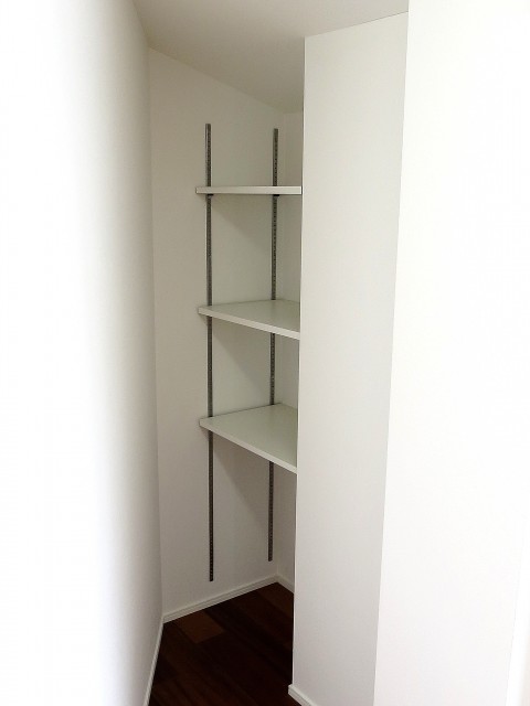 グラントレゾール広尾　大容量ウォークインクローゼット内の可動棚